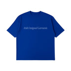 Three Leaf Halftone T-Shirt (Cobalt Blue)