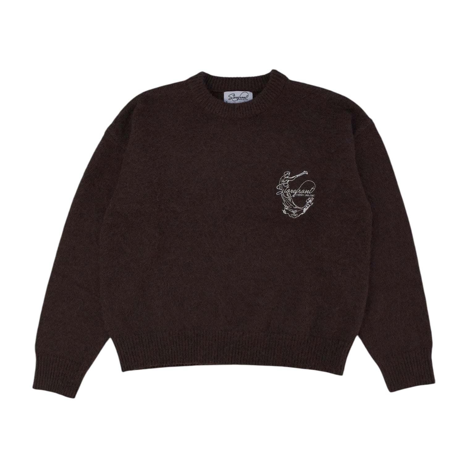 Solid Mohair Knit (Brown)