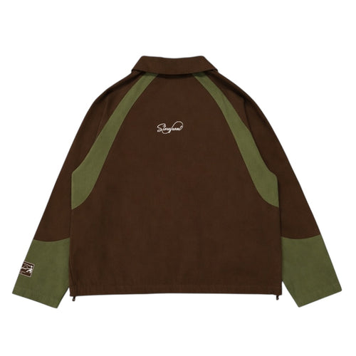 Canvas Drill Top (Brown)