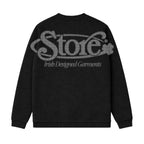 Three Leaf Halftone Waffle (Black)