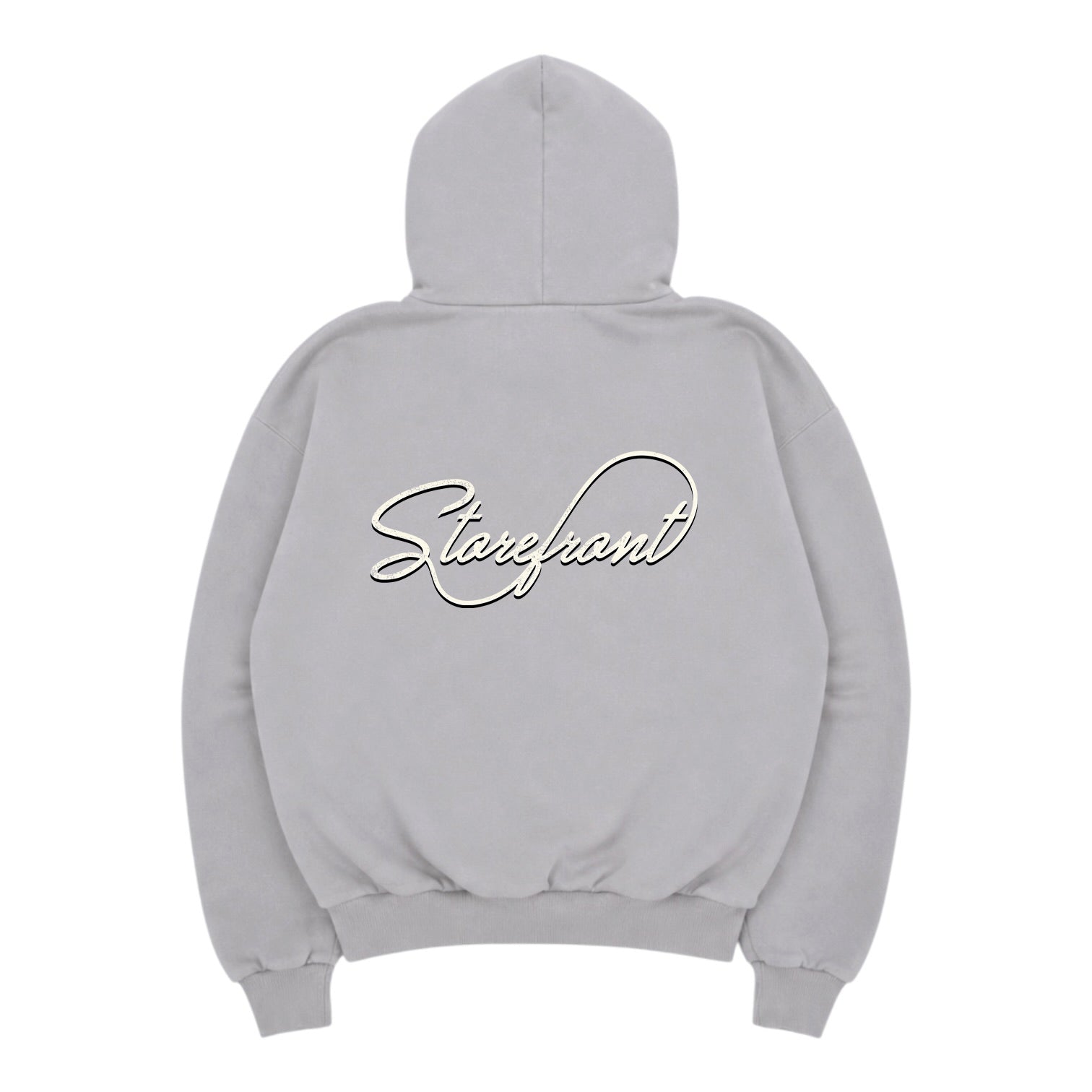 Vintage Script Hoodie (Washed Grey)
