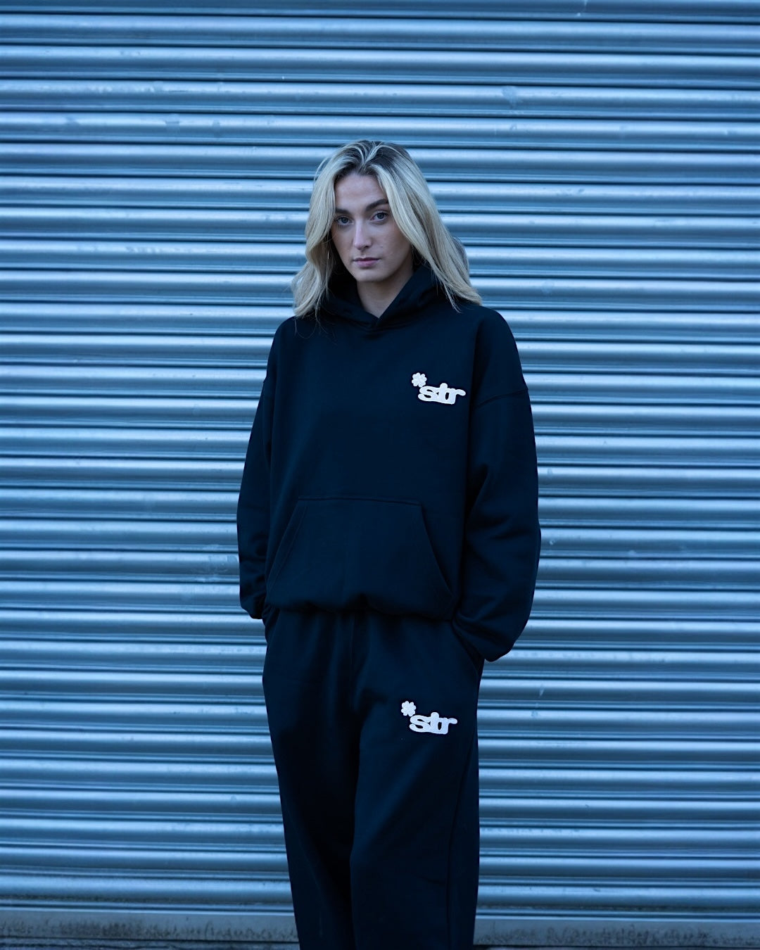 STR Clover Heavyweight Hoodie (Black)