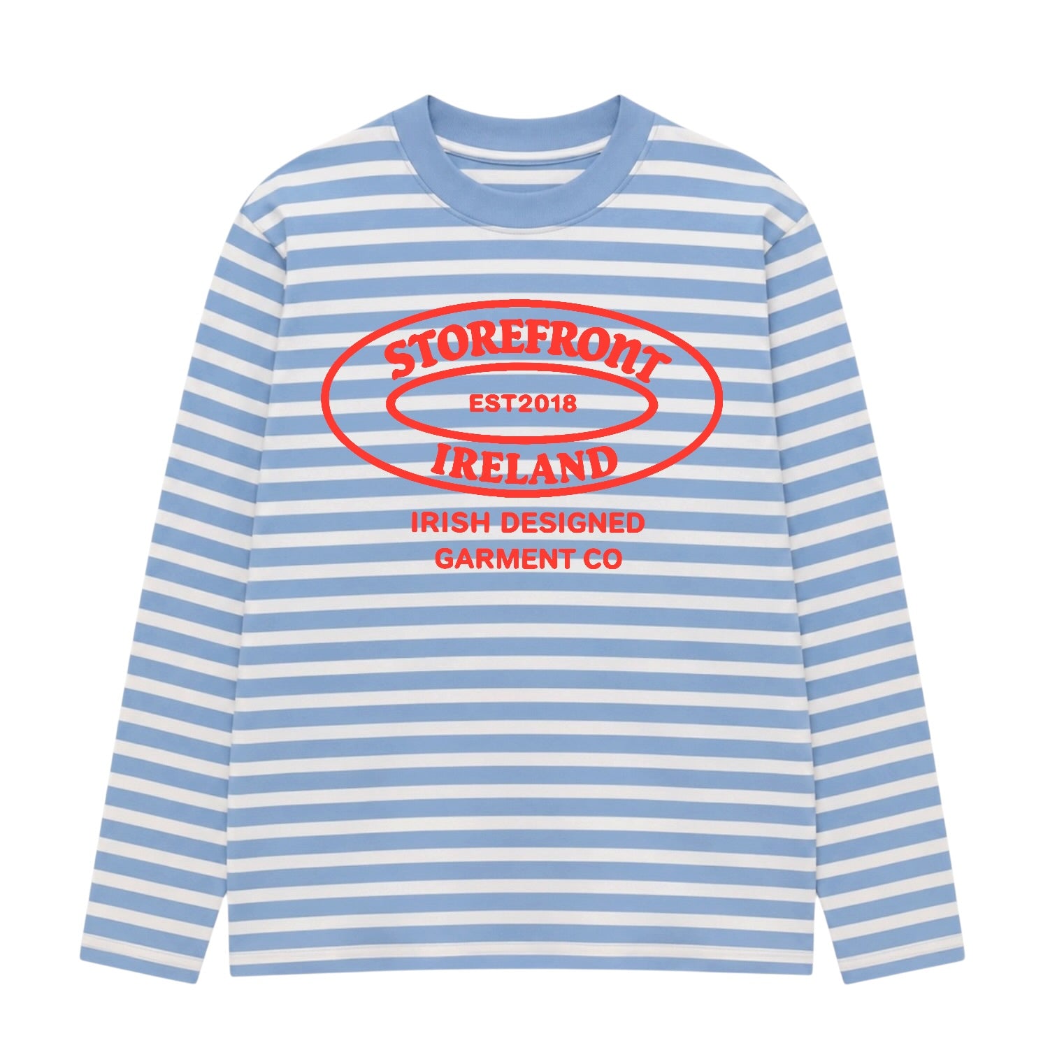 Signature Striped Longsleeve T-Shirt (Blue/White)