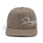 Script Houndstooth Cap (Brown)