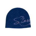 Script Mohair Skull Beanie (Cobalt)