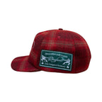 Plaid Script Cap (Red)