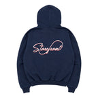 Vintage Script Hoodie (Washed Navy)