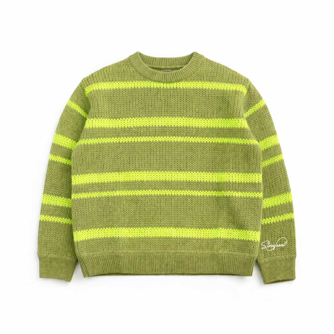 Script Stripe Knit (Green)