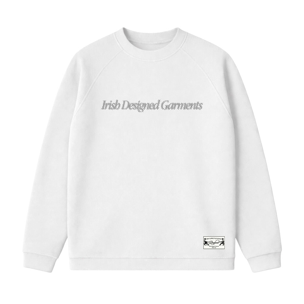 Three Leaf Halftone Waffle (White)