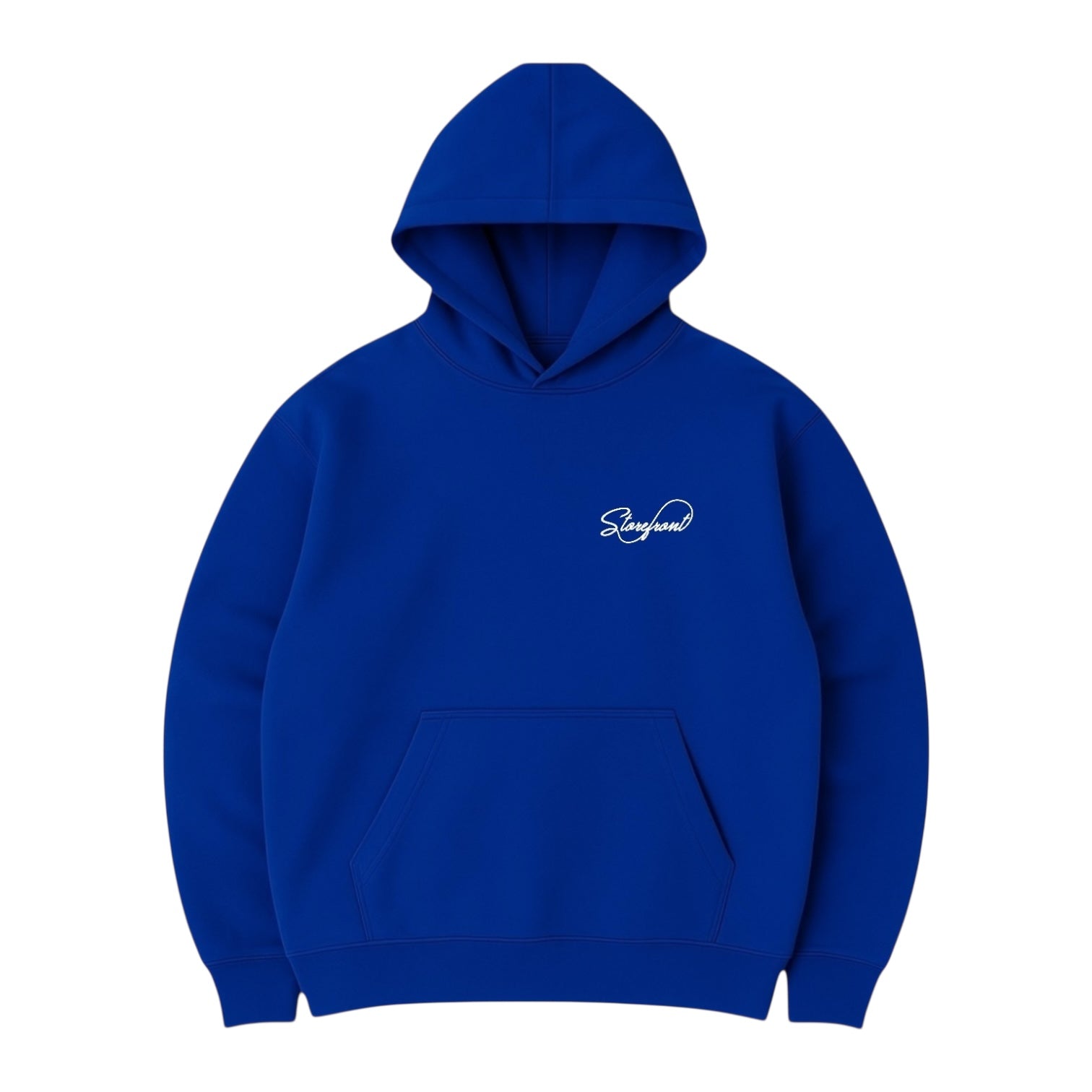 Script Hoodie (Cobalt) – Storefront NI