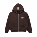 STR Clover Heavyweight Zip Up Hoodie (Brown)