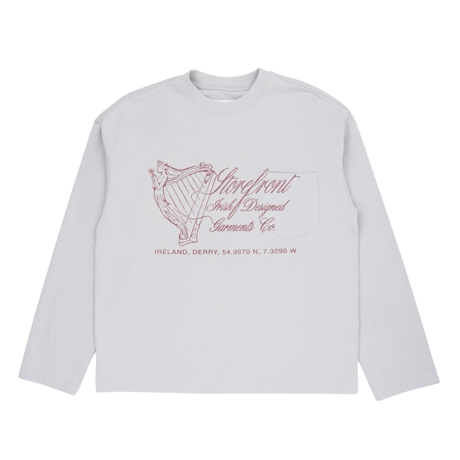 Gael Longsleeve T-Shirt (Washed Grey)