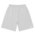 Mini-Script Cotton Shorts (Grey)