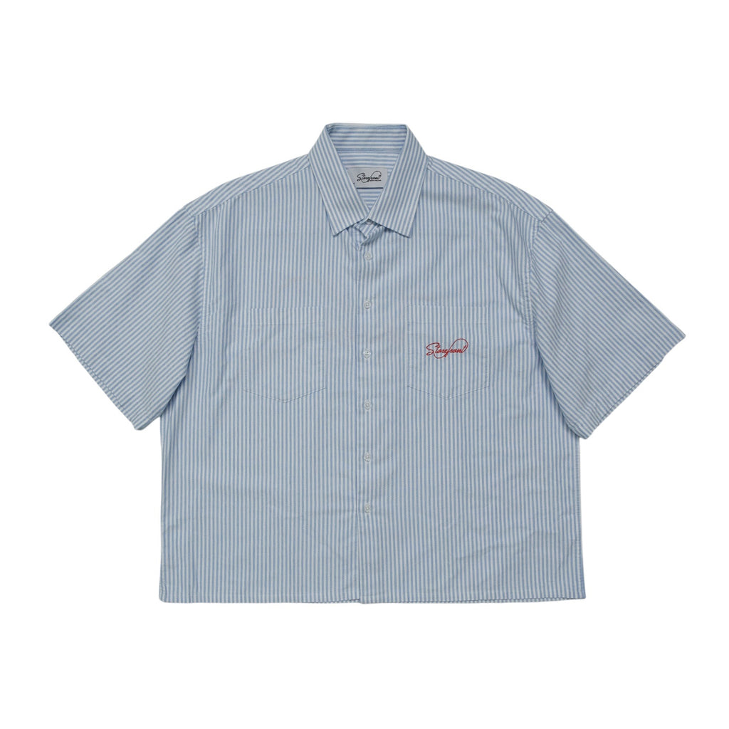 Striped Oxford Shirt (Blue)