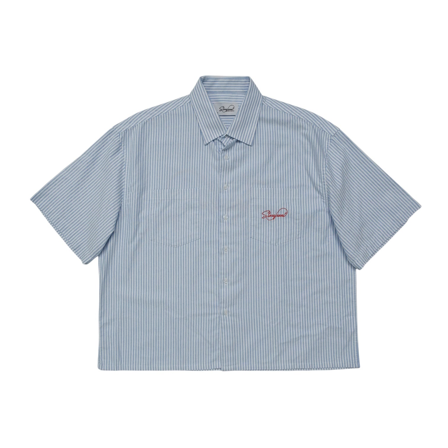 Striped Oxford Shirt (Blue)