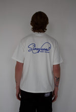 Load image into Gallery viewer, Script Logo Tee (White/Blue)
