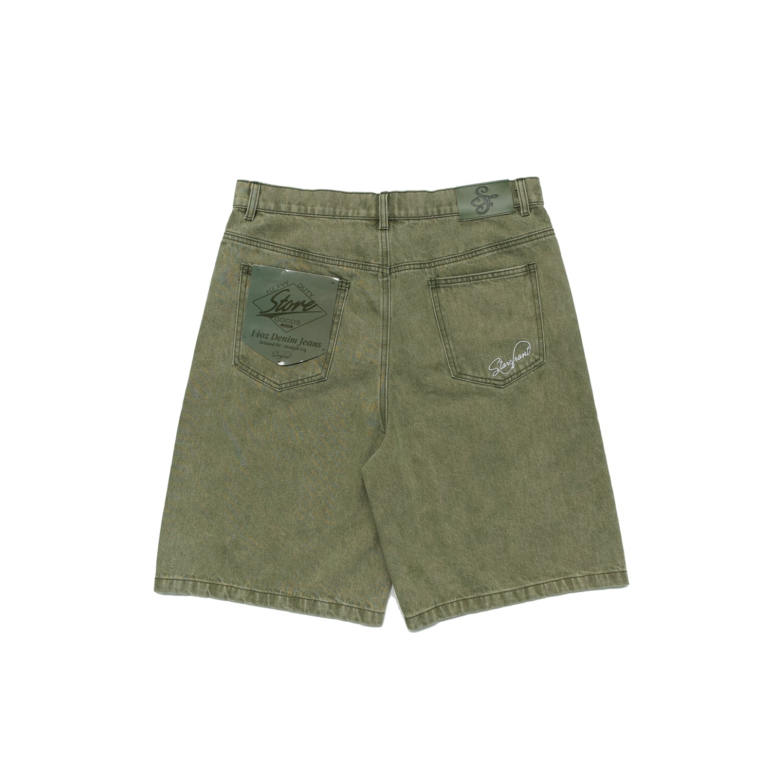 Script Jean Shorts (Green)
