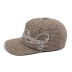 Script Houndstooth Cap (Brown)