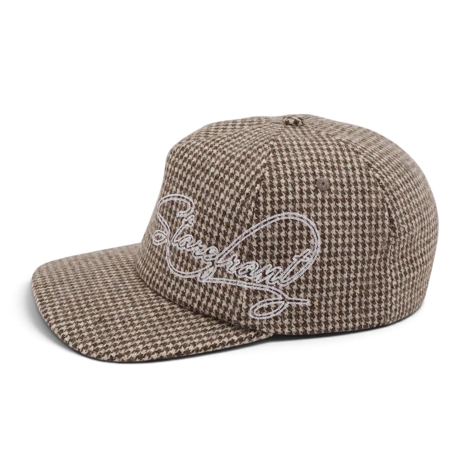 Script Houndstooth Cap (Brown)