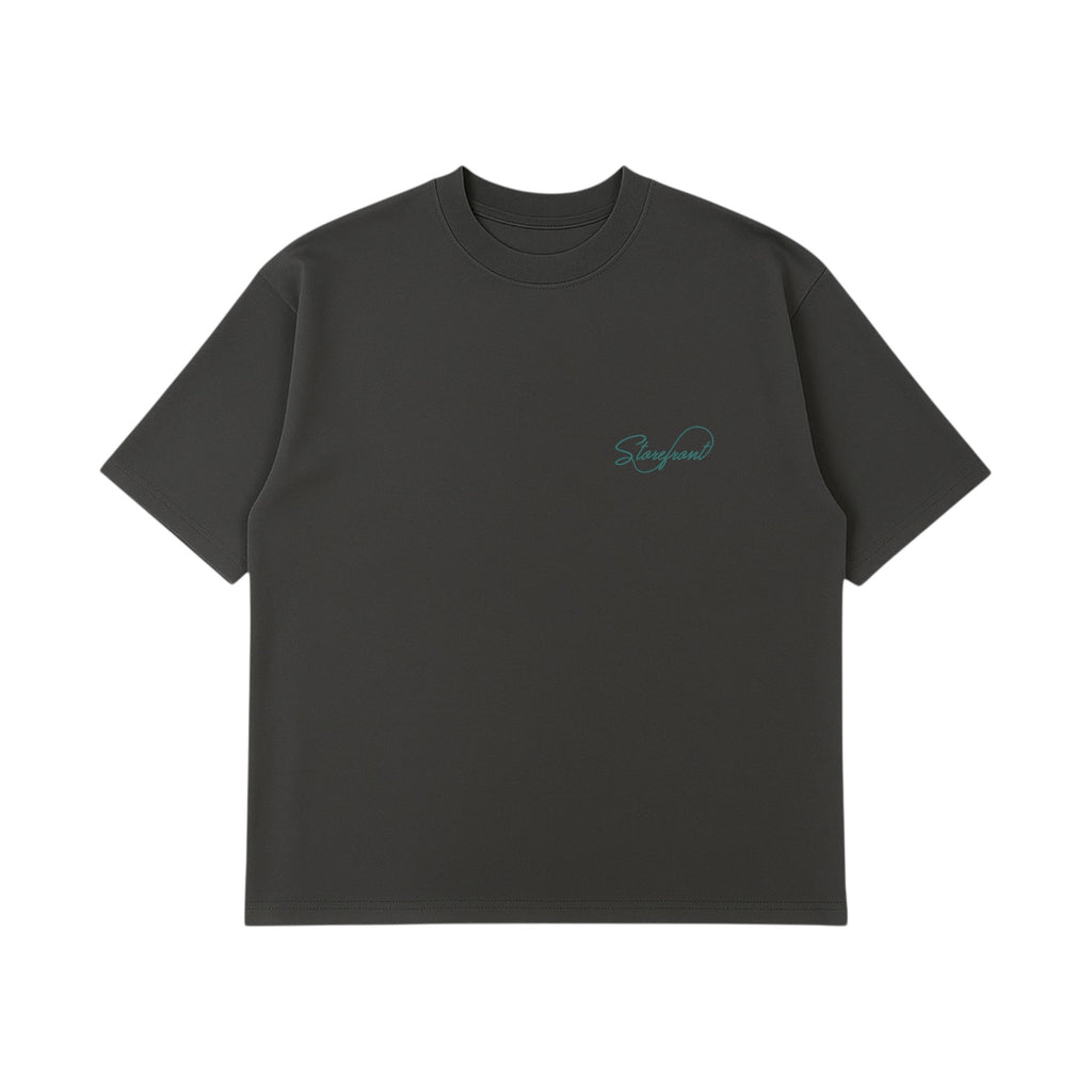 Script T-Shirt (Charcoal)