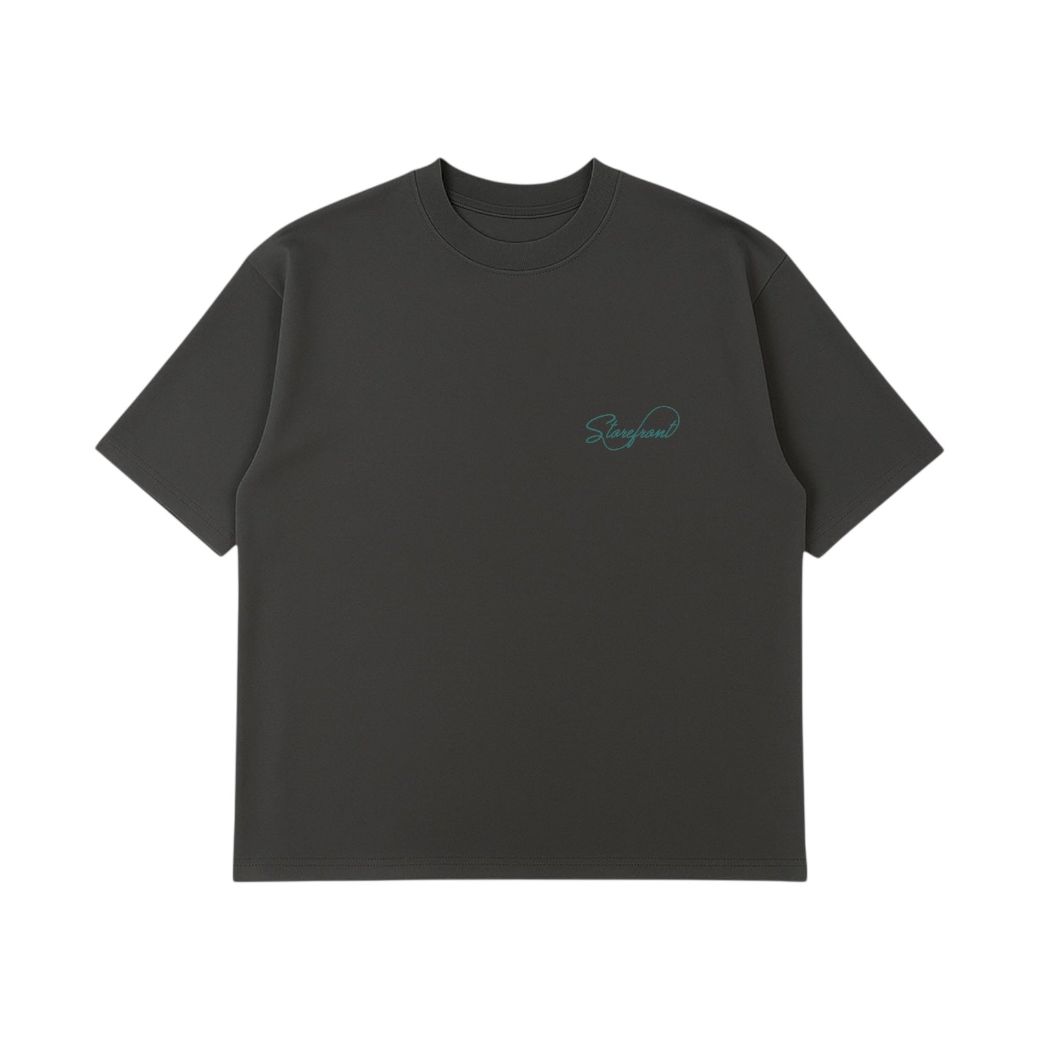 Script T-Shirt (Charcoal)