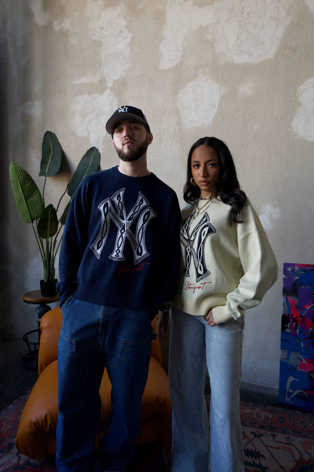 J-1 Knitted Jumper (Navy)