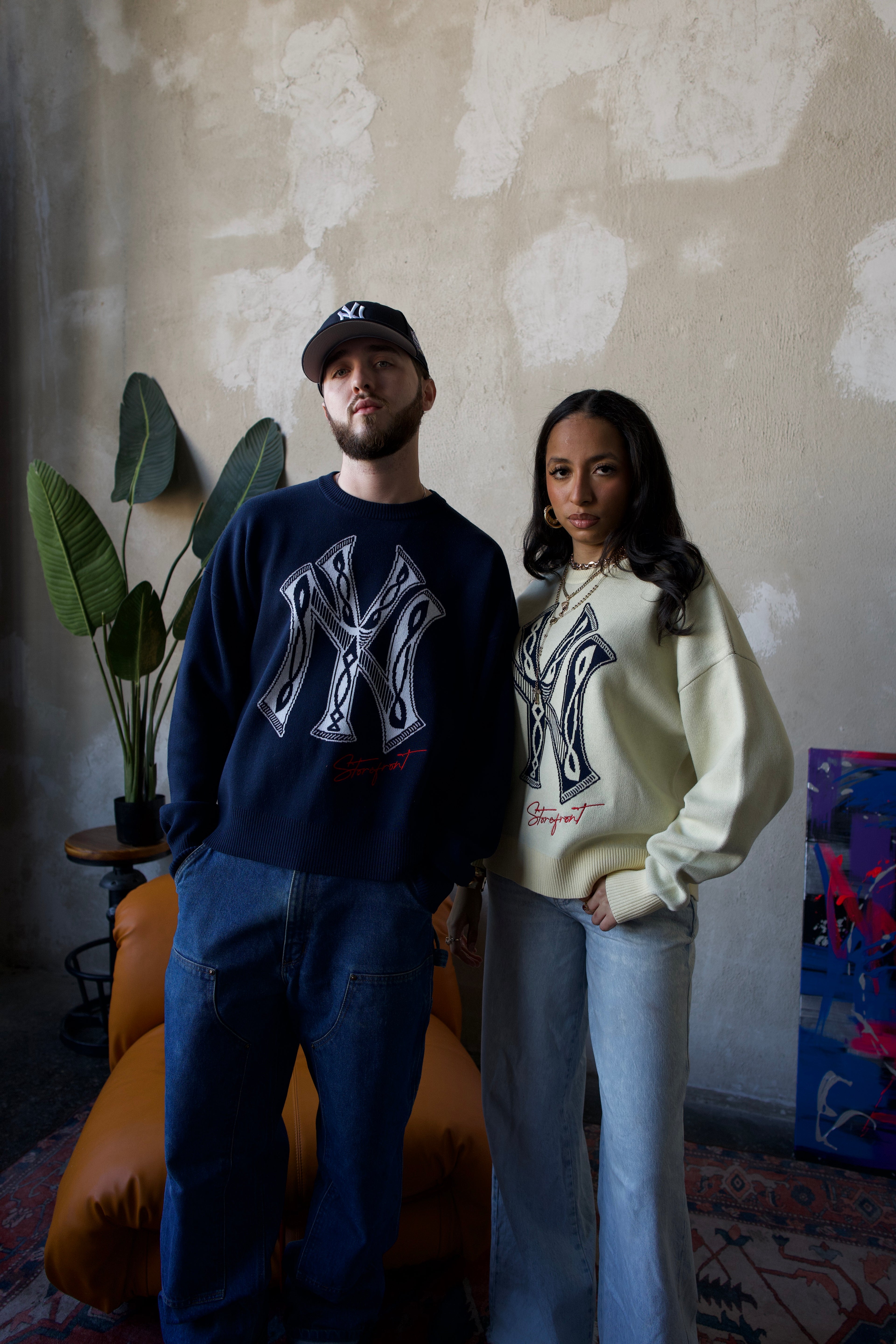 J-1 Knitted Jumper (Navy)