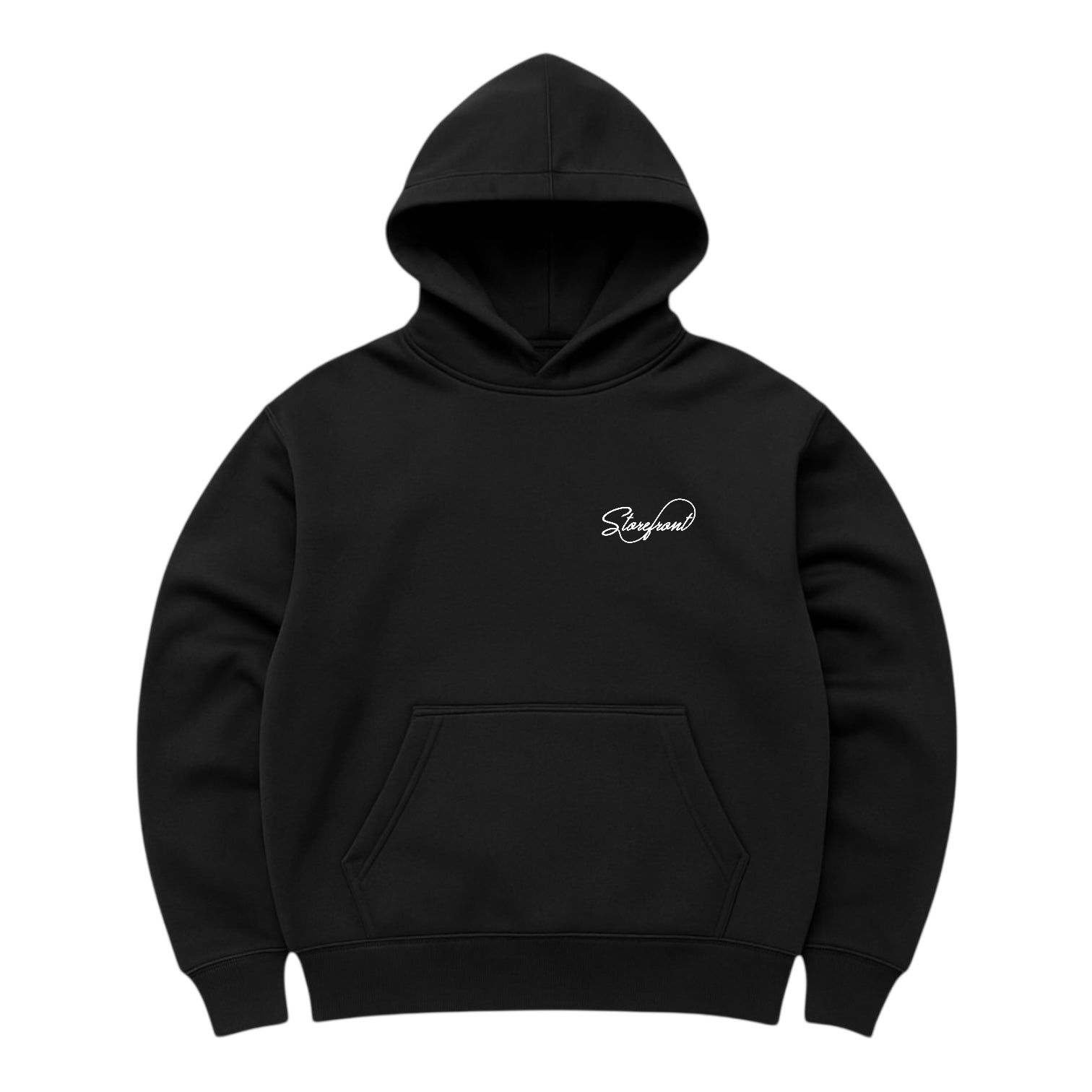 Script Hoodie (Black) – Storefront NI