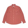 Script Poplin Flannel Shirt (Red)