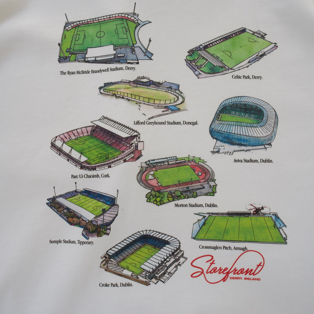 Irish Stadiums T-Shirt (Chocolate)