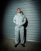 STR Clover Heavyweight Zip Up Hoodie (Grey)
