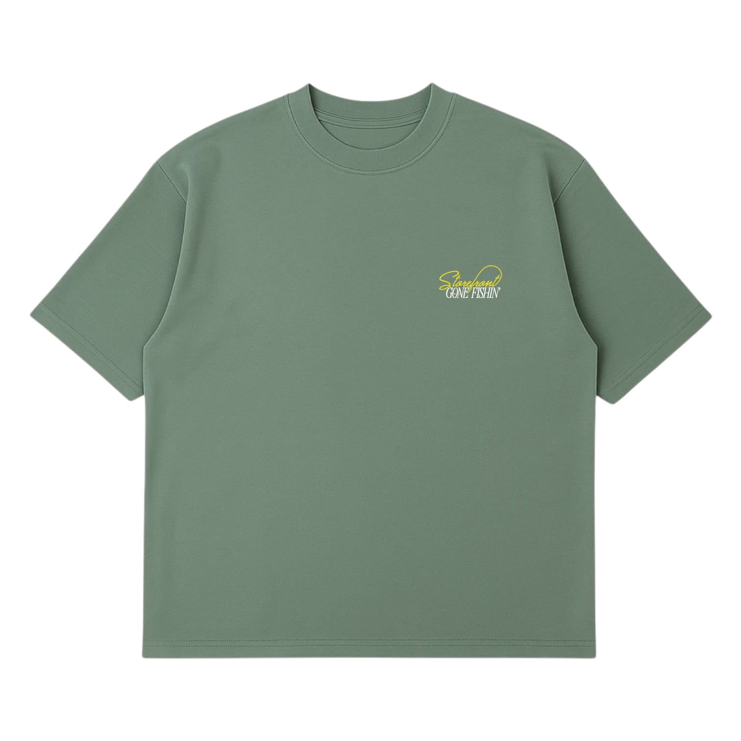 Gone Fishin' T-Shirt (Sage Green)