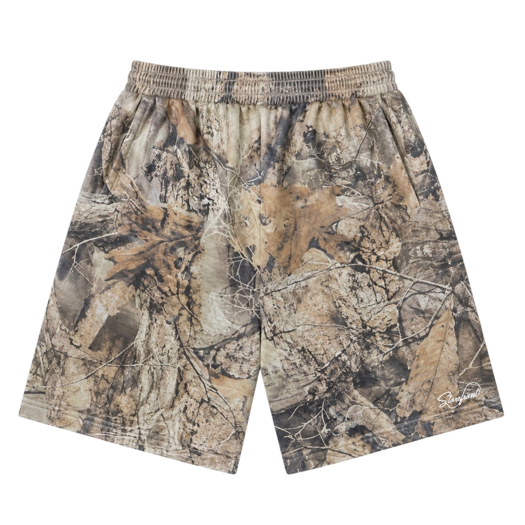 Mini-Script Cotton Shorts (Tree Camo)