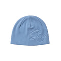 Script Embossed Beanie (Blue)