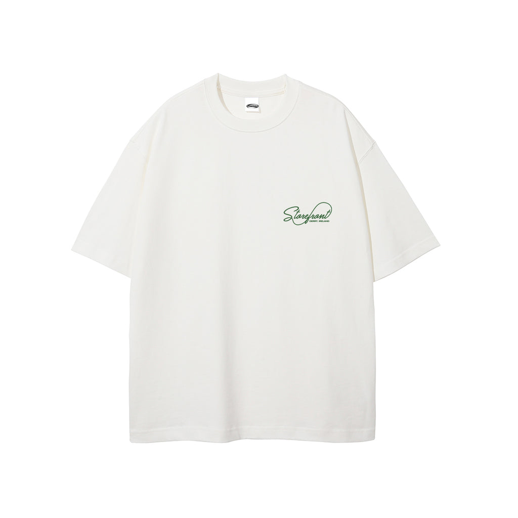 Script Logo T-shirt (White/Green)