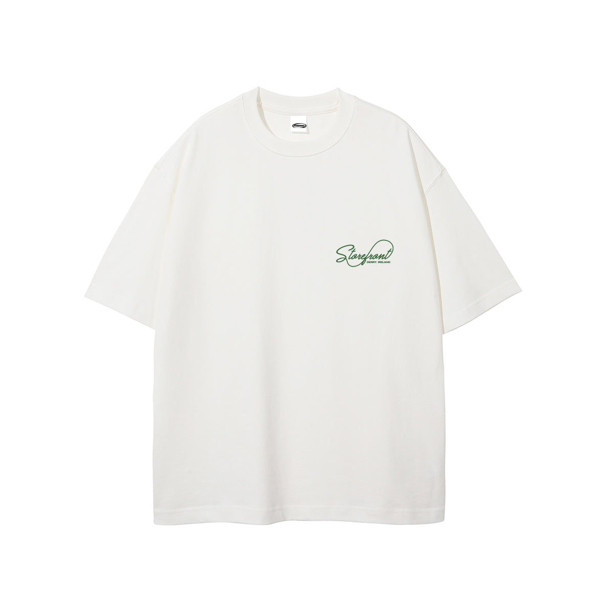 Script Logo Tee (White/Green)