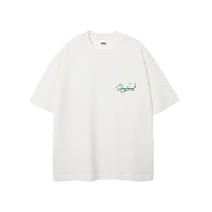 Script Logo Tee (White/Green)