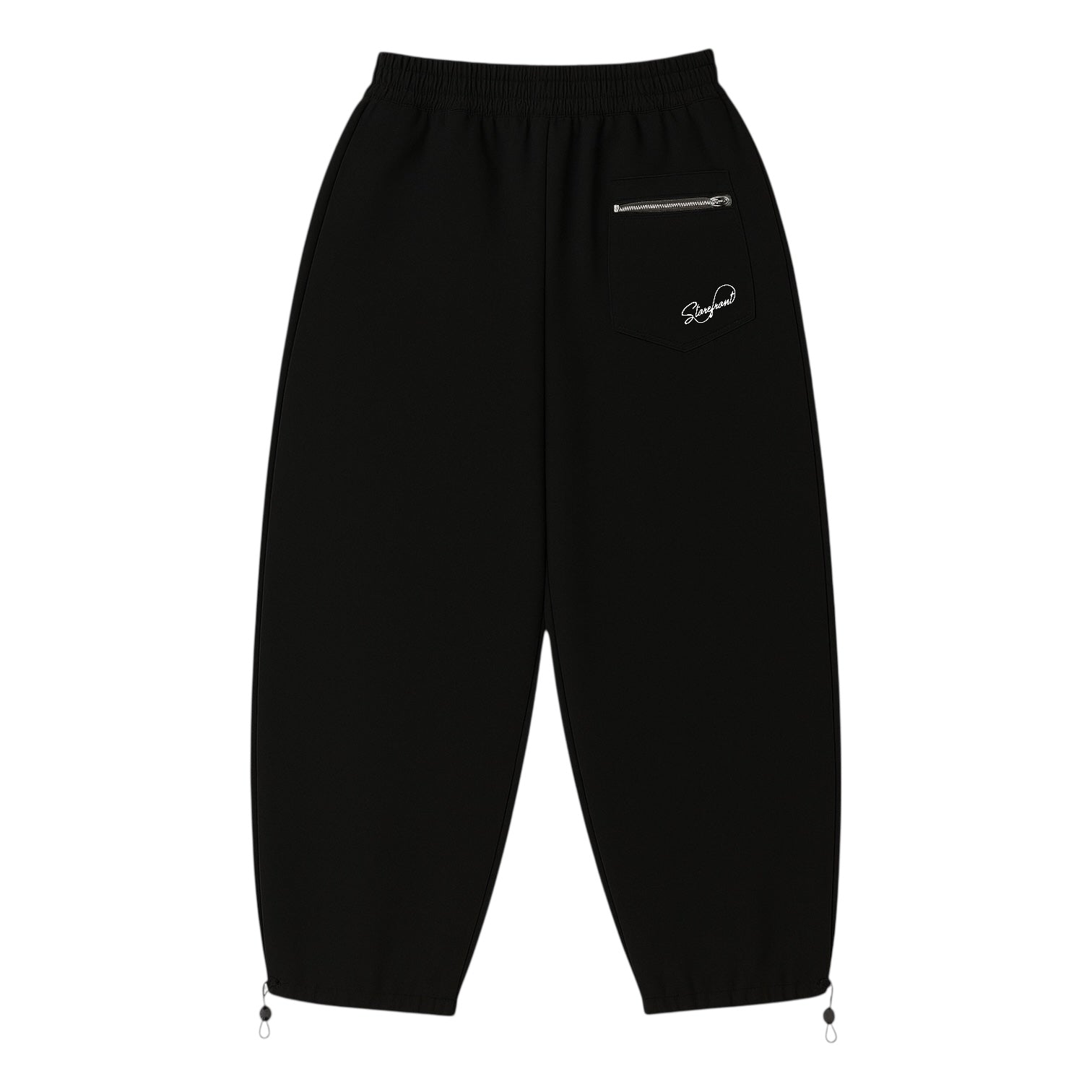 Mini-Script Open Cuff Joggers (Black)