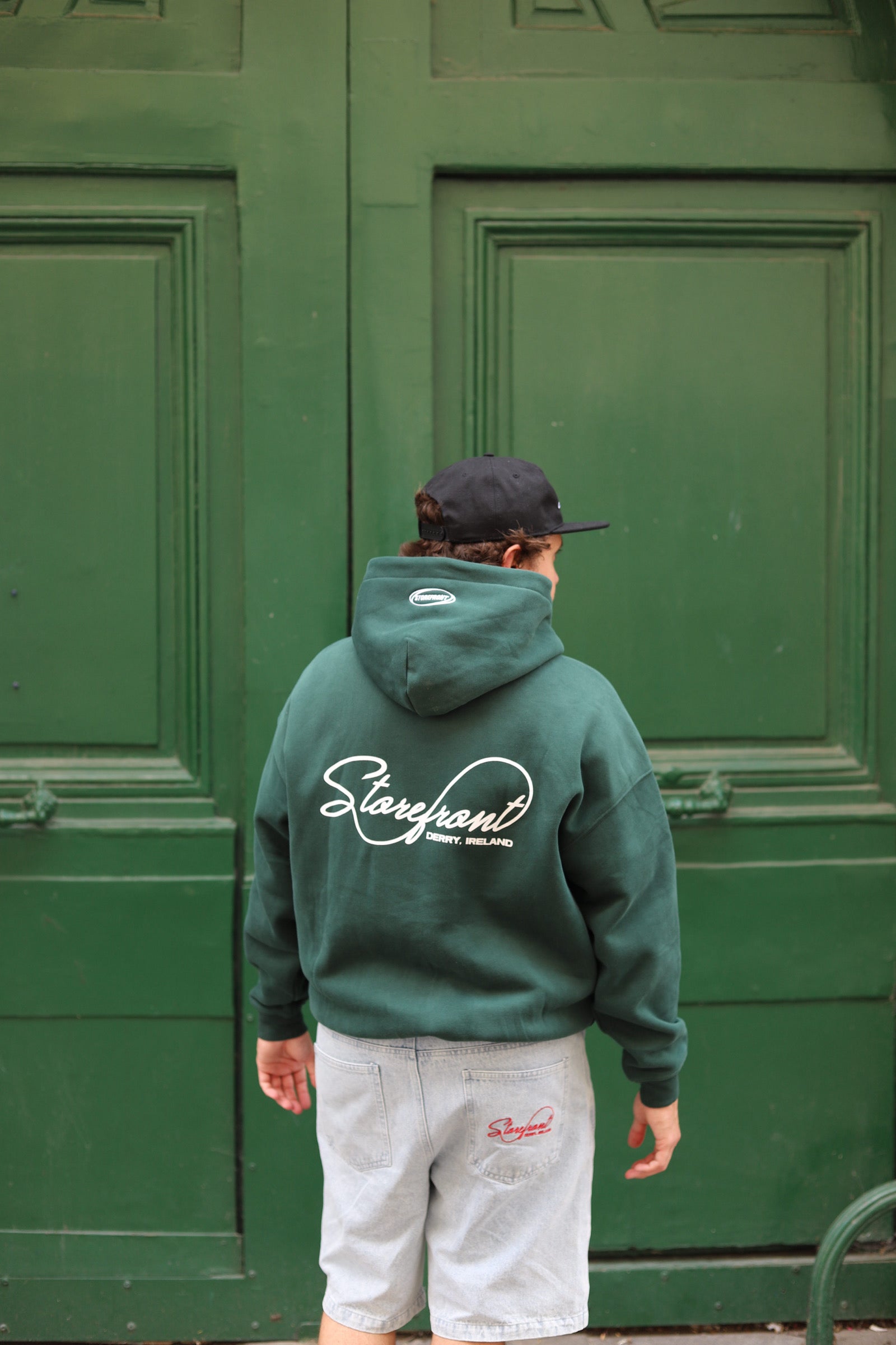 Script Hoodie (Forrest Green)