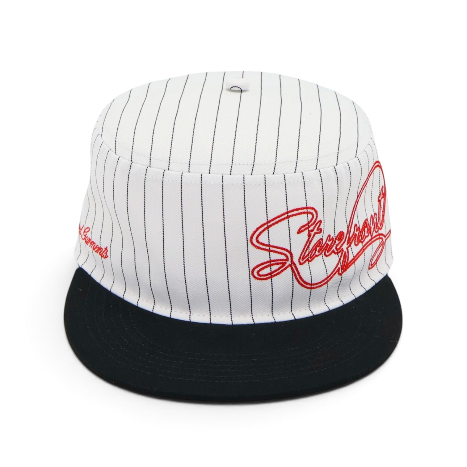 Script Pillbox Cap (White)