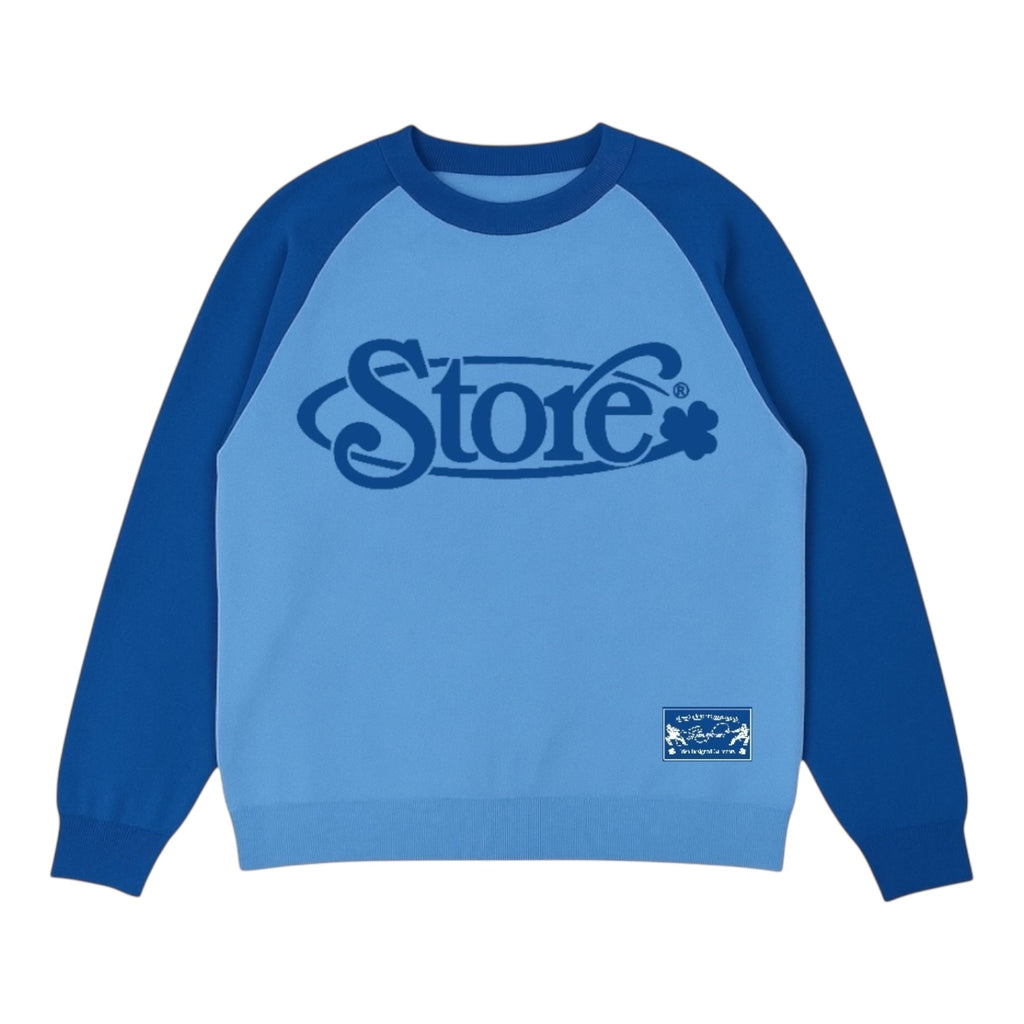 Three Leaf Knit (Blue)