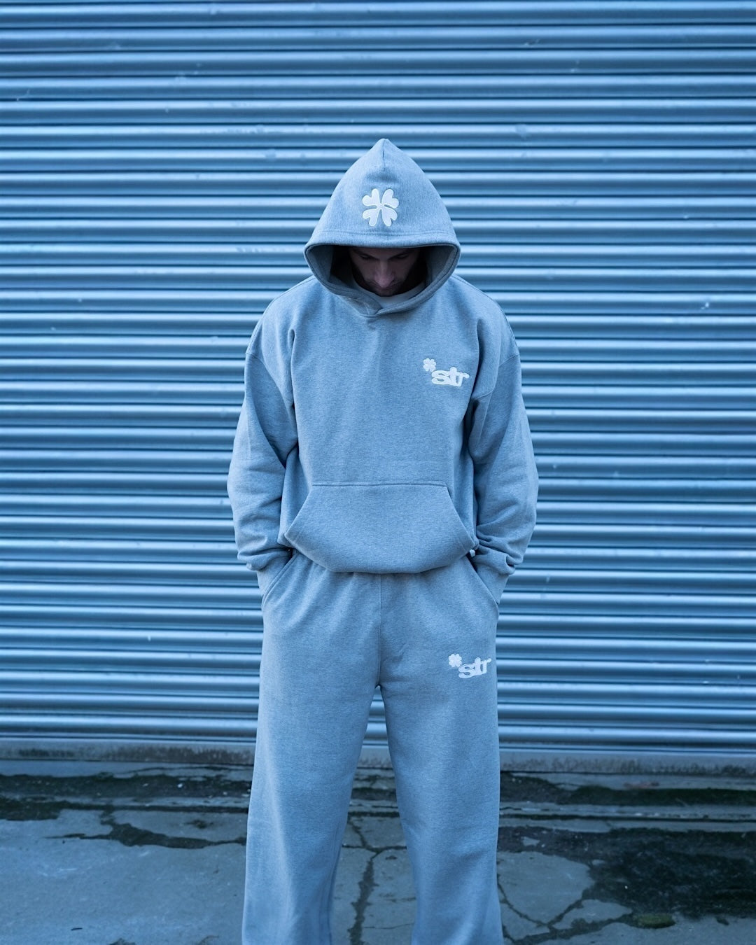STR Clover Heavyweight Hoodie (Grey)