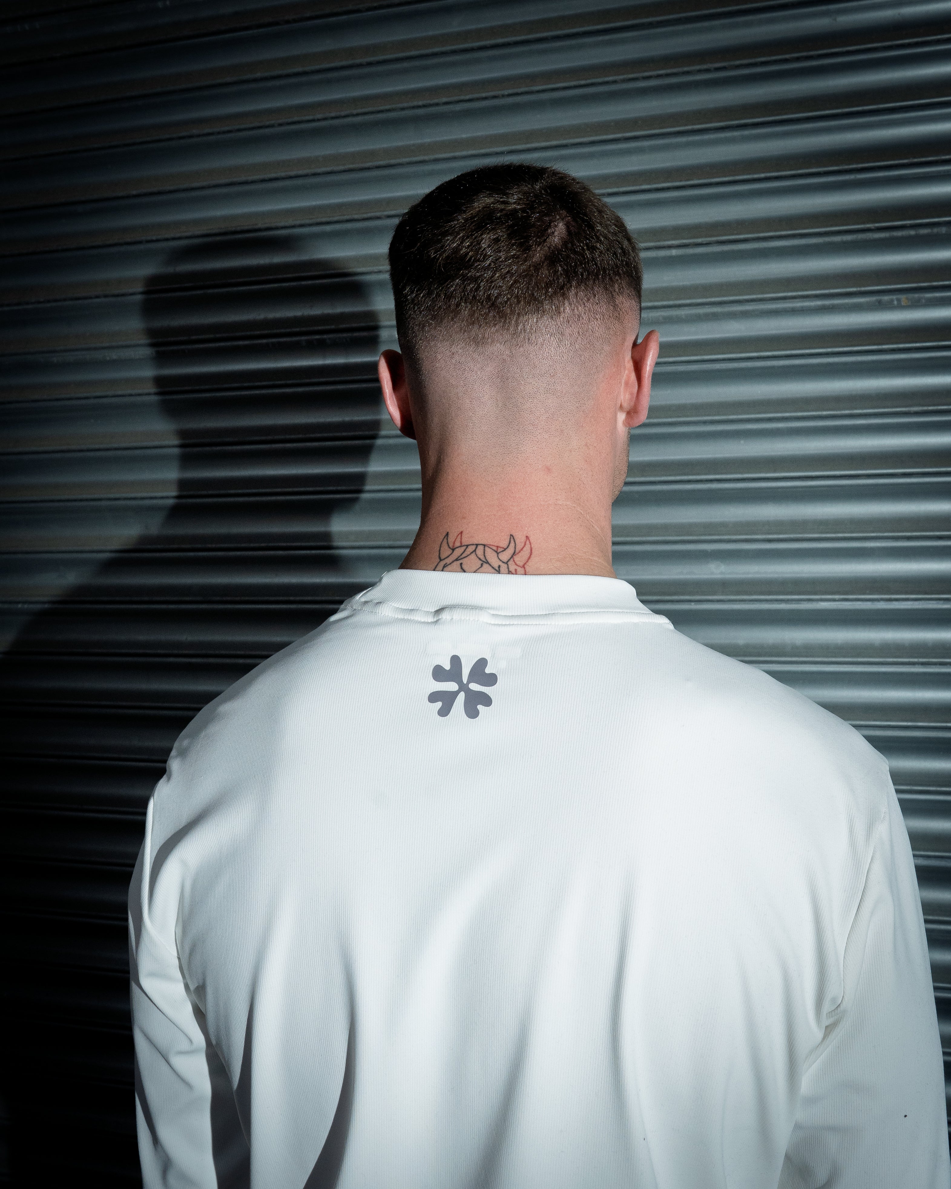 STR Clover Longsleeve Training top (white)