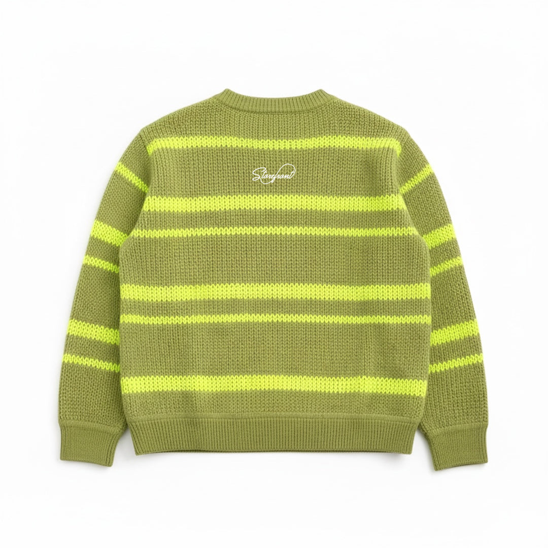 Script Stripe Knit (Green)