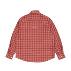 Script Poplin Flannel Shirt (Red)