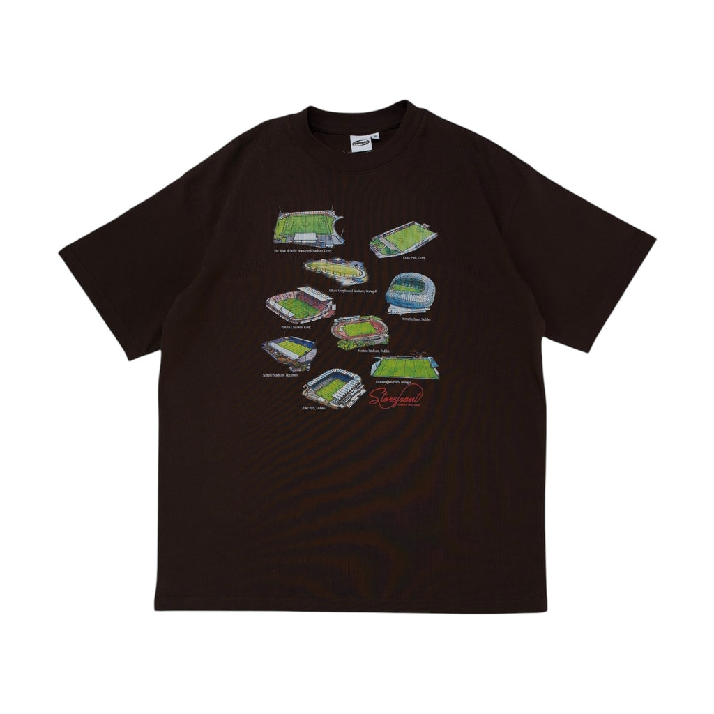 Irish Stadiums T-Shirt (Chocolate)