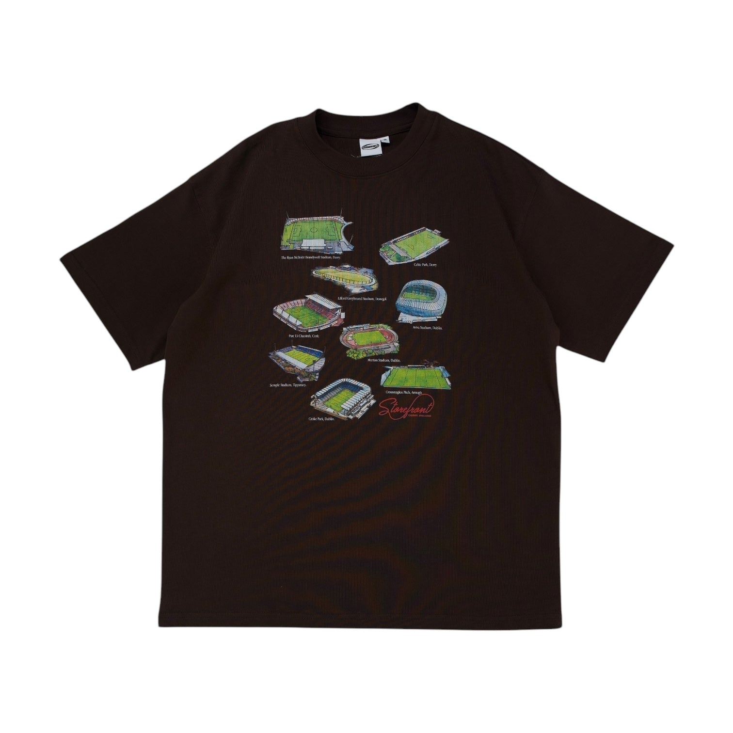 Irish Stadiums T-Shirt (Chocolate)