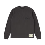 Script Waffle Longsleeve (Charcoal)