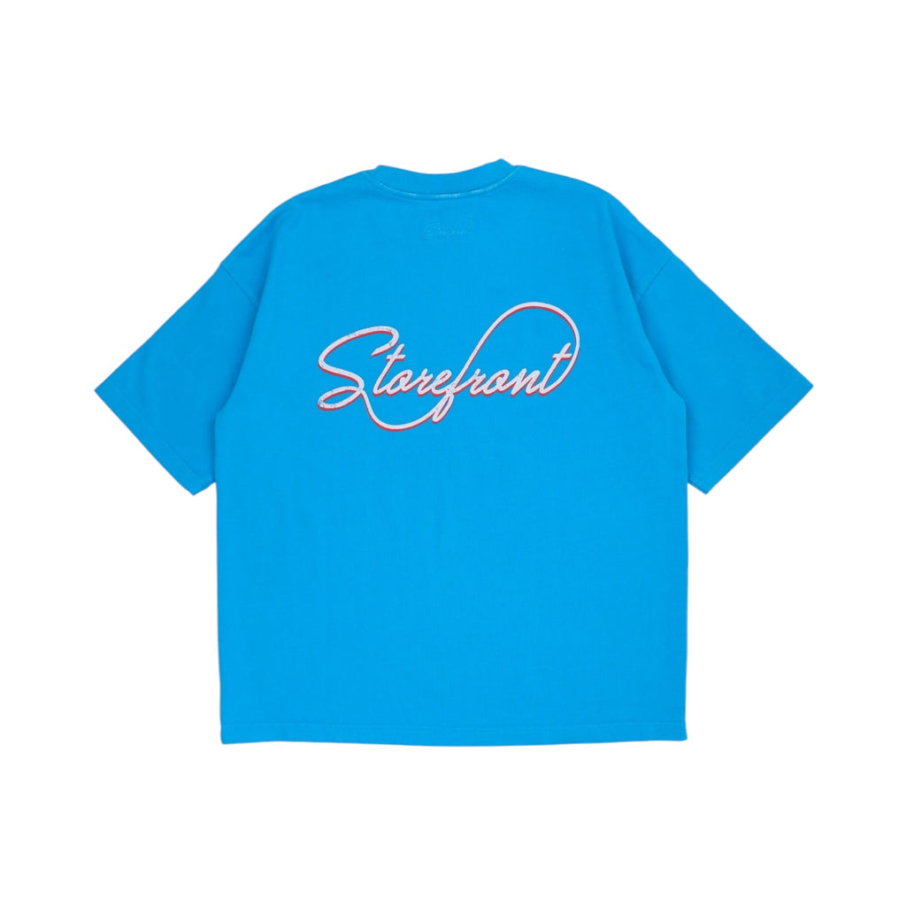 Vintage Script T-Shirt (Washed Azure)