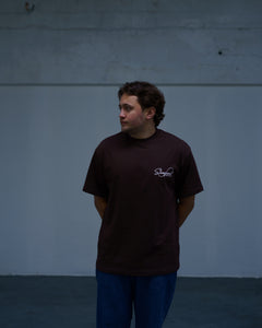 Script Logo Tee (Chocolate)